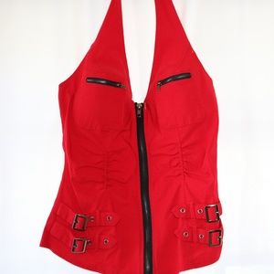 Red Halter Top